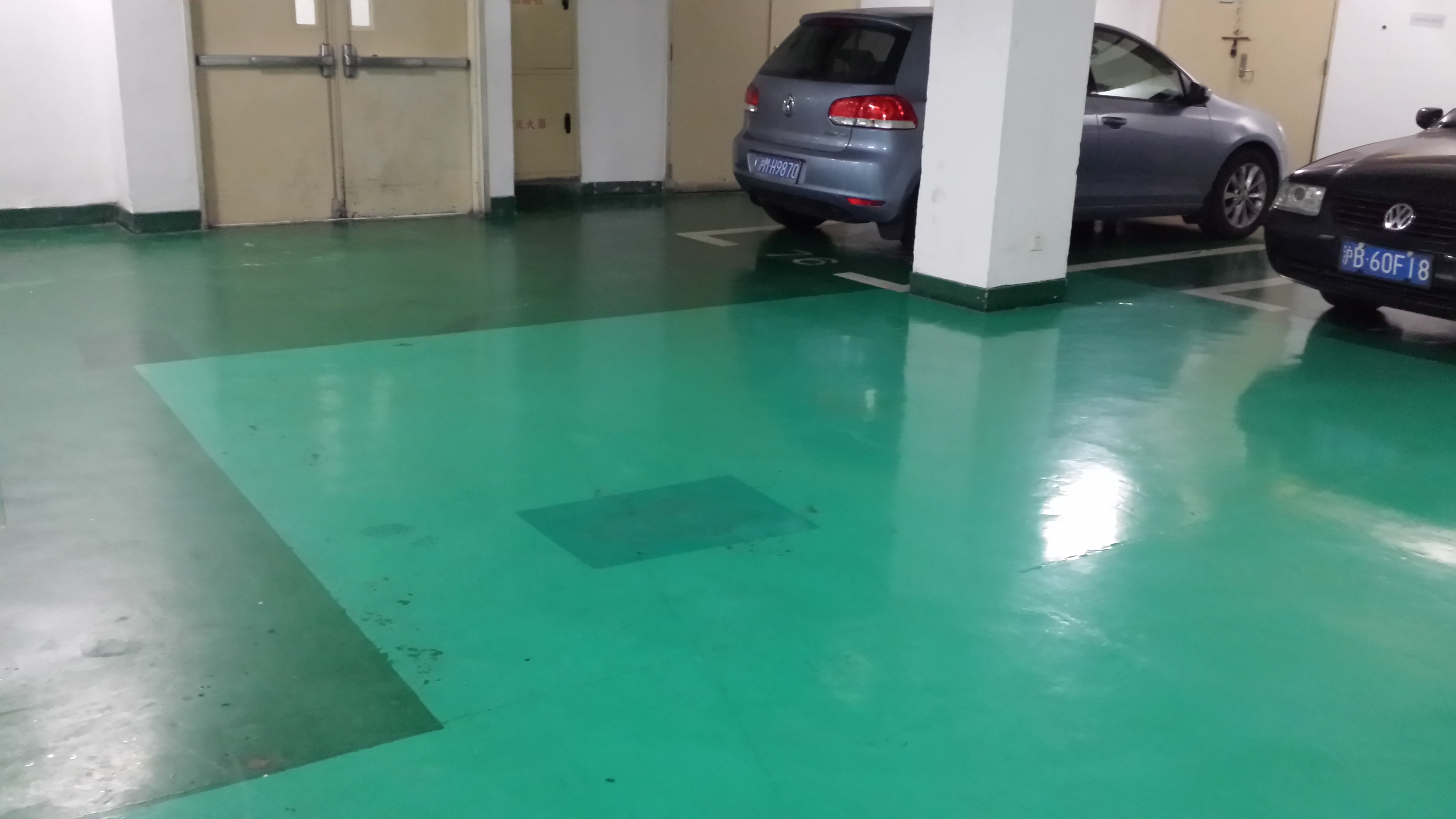 鋪設面層環氧地坪的修補